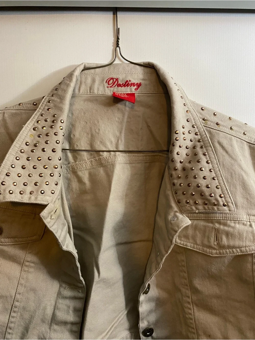 Destiny beige cropped